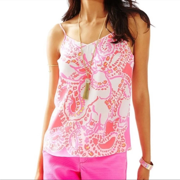 Lilly Pulitzer elephant print tank top - Picture 1 of 6